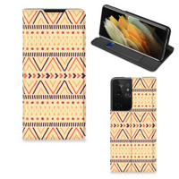 Samsung Galaxy S21 Ultra Hoesje met Magneet Aztec Yellow