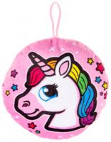 LG Imports knuffeleenhoorn 13 cm roze