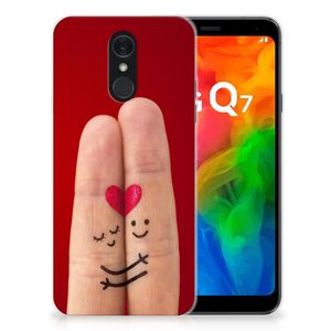 LG Q7 Silicone Back Cover Liefde - Origineel Romantisch Cadeau