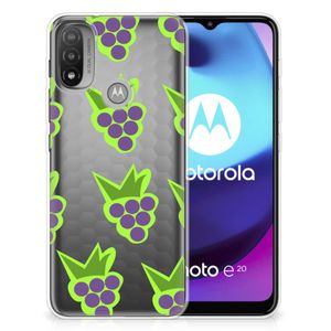 Motorola Moto E20 | E40 Siliconen Case Druiven