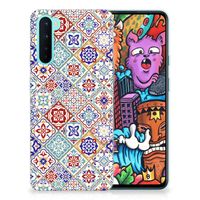 OnePlus Nord TPU Siliconen Hoesje Tiles Color - thumbnail