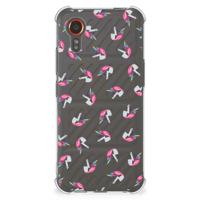 Doorzichtige Silicone Hoesje voor Samsung Galaxy Xcover 7 Unicorns