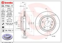 Remschijf BREMBO, Remschijftype: Binnen geventileerd, u.a. für BMW