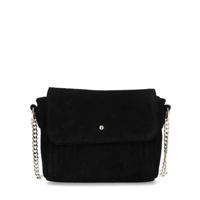 Sacha suède crossbody tas zwart