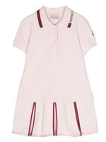 Moncler Enfant robe-polo à logo brodé - Rose - thumbnail