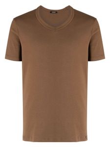 TOM FORD t-shirt à col v - Marron