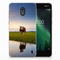 Nokia 2 TPU Hoesje Koe - thumbnail