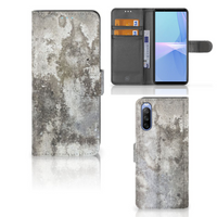 Sony Xperia 10 III Bookcase Beton Print - thumbnail