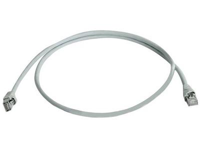 Telegärtner L00003A0216 RJ45 Netwerk Aansluitkabel CAT 6 U/UTP 5.00 m Wit Vlambestendig, Halogeenvrij