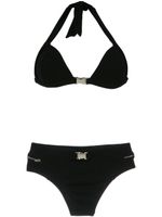 Amir Slama buckle detail bikini set - Noir