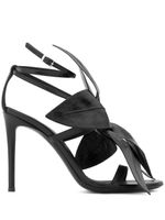 Giuseppe Zanotti sandales Lilium à fleurs - Noir