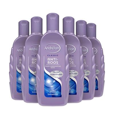 Andrelon Classic anti-roos Shampoo - 6 x 300 ml - voordeelverpakking Andrelon Classic anti-roos Shampoo - 6 x 300 ml - voordeelverpakking