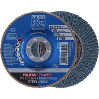 PFERD 67789116 PFC 115 Z 120 SG POWER STEELOX Lamellenschijf Diameter 115 mm Boordiameter 22.23 mm RVS, Staal 10 stuk(s) - thumbnail