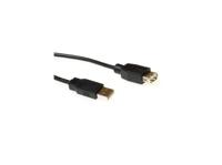 USB 2.0 A-A M/F BLACK 3.00M