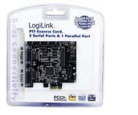 LogiLink PC0033 interfacekaart/-adapter Intern Parallel, Serie - thumbnail