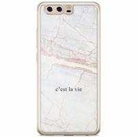 Huawei P10 siliconen hoesje - C'est la vie