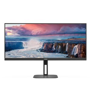 AOC V5 U34V5C/BK computer monitor 86,4 cm (34") 3440 x 1440 Pixels UltraWide Quad HD LCD Zwart