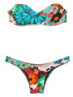 Amir Slama bikini bandeau à fleurs - Multicolore