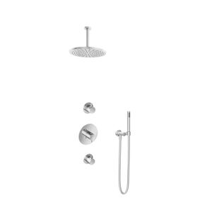 Hotbath Get together IBS2R Regendoucheset inbouw - 15cm plafondarm - 30cm ronde hoofddouche - staafhanddouche - chroom IBS2RCR25