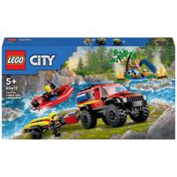 LEGO® CITY 60412 Brandweerterreinwagen met reddingsboot