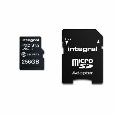 Integral INMSDX256G10SE 256 Gb Beveiligingscamera Microsd-kaart Voor Dashcams, Home Cams, Cctv, Bodycams En Drones