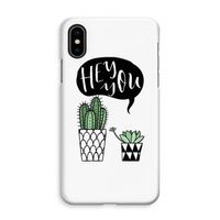 Hey you cactus: iPhone XS Max Volledig Geprint Hoesje - thumbnail