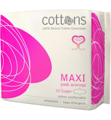 Cottons Cottons Maandverband Maxi Super (10st)