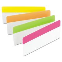 Duurzaam bestand tabbladen (Pack van 24) [Set van 2] Kleur: Assorted Bright