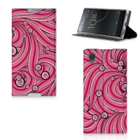 Sony Xperia L1 Bookcase Swirl Pink - thumbnail