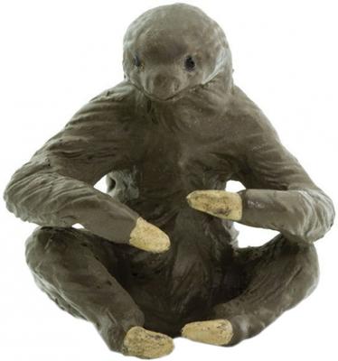 Safari mini figuren Luiaard 2,5 cm rubber bruin 192 stuks Safari mini figuren Luiaard 2,5 cm rubber bruin 192 stuks