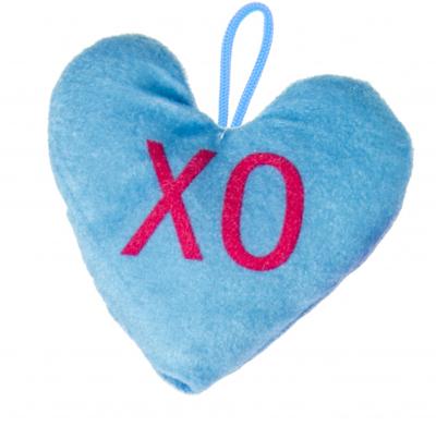 LG Imports knuffel hartje junior 12 x 13 cm pluche blauw LG Imports knuffel hartje junior 12 x 13 cm pluche blauw