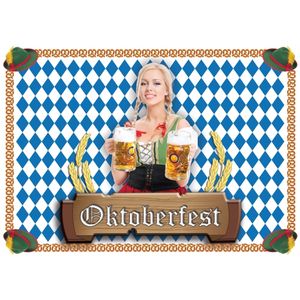 10 Oktoberfest placemats van papier   -