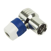 Hirschmann QFA 5 F-connector Male Wit / Blauw - thumbnail