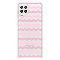 Samsung Galaxy A22 4G | M22 TPU bumper Waves Roze - thumbnail