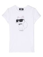 Karl Lagerfeld Kids t-shirt Choupette en coton - Blanc - thumbnail