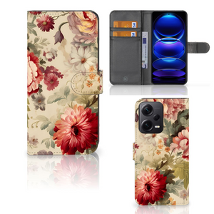 Hoesje voor Xiaomi Poco X5 Pro | Note 12 Pro 5G Bloemen