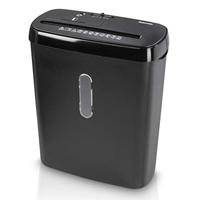 Hama Professionele papierversnipperaar, papierversnipperaar, thuiskantoor (strepensnede, versnipperaar, elektrisch, 8 vellen papier, cd's, kunststof versnipperaar, 11 liter papiermand,