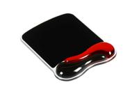 Kensington Duo Gel Mousepad met Polssteun - Rood / Zwart