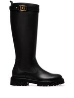 Bally bottes Galia en cuir - Noir