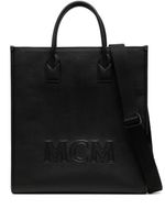 MCM grand sac cabas Klassik à logo embossé - Noir - thumbnail