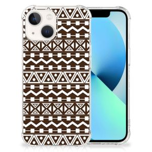 iPhone 13 Doorzichtige Silicone Hoesje Aztec Brown