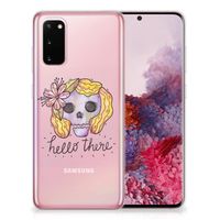 Silicone Back Case Samsung Galaxy S20 Boho Skull