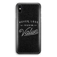 Never lose your value: iPhone X Volledig Geprint Hoesje