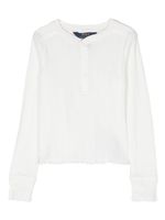 Ralph Lauren Kids t-shirt en coton à manches longues - Blanc - thumbnail