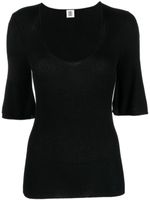 By Malene Birger t-shirt nervuré à col rond - Noir