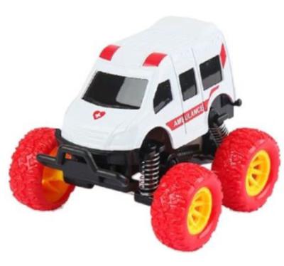 Wild Autocross monstertruck ambulance jongens 9 cm staal wit