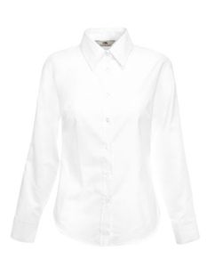 Fruit of the Loom F700 Ladies Long Sleeve Oxford Shirt