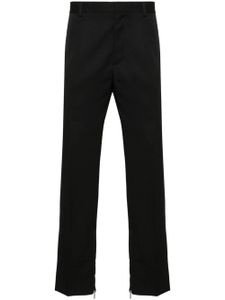 Off-White logo-embroidered slim-fit trousers - Noir