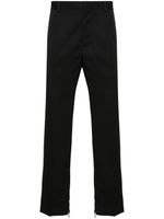 Off-White logo-embroidered slim-fit trousers - Noir