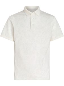 ETRO polo à imprimé cachemire - Blanc